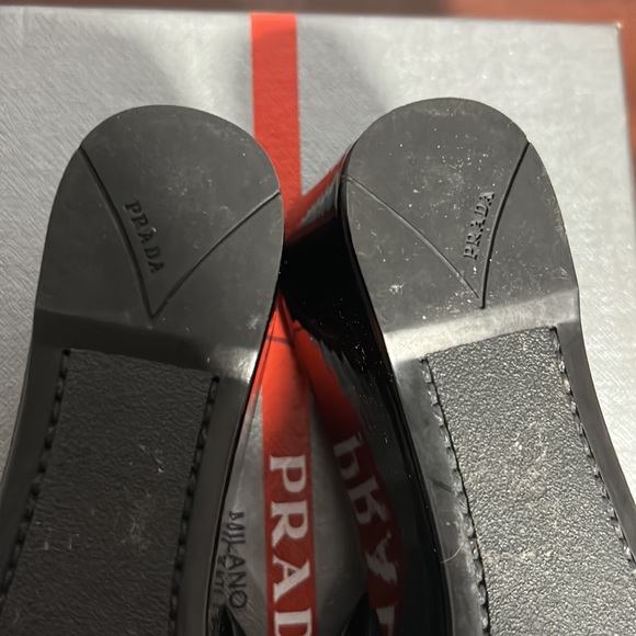 Prada Black Patent Leather Platform Sandals - Picture 11 of 16